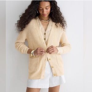 Jcrew linen blend cardigan